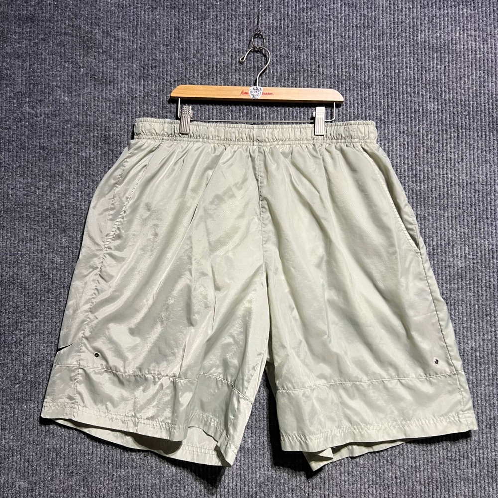 Vintage Nike Swim Trunks‎ Men XXL Gray Mesh Lined Nylon Board Shorts Beachwear